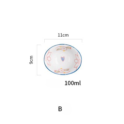 Salsas japonesas de forma especial, cuencos de inmersión, plato de salsa de ingredientes para condimentos de restaurante, tazón de sushi: B