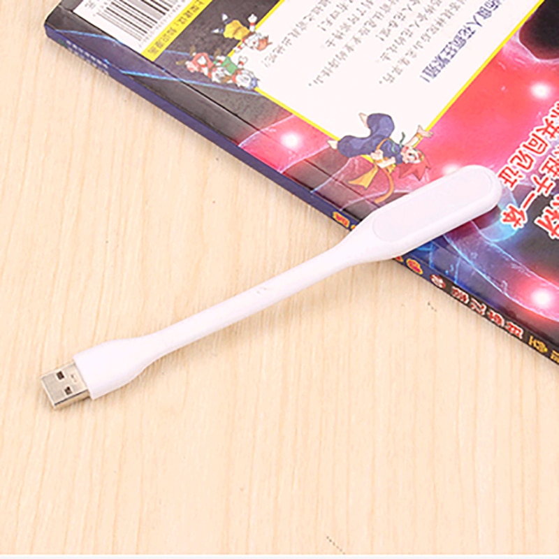 Mini bærbar usb led lampe 5v 1.2w super skarp boglys læselampe til powerbank pc bærbar notebook tslm 1: Hvid