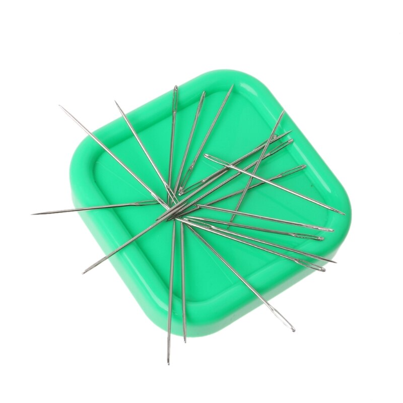 Caja magnética para agujas de coser, estuche para agujas de almacenamiento, para costura artesanal, punto de cruz