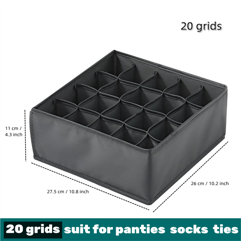 Lade Ondergoed Sokken Beha Opbergdoos Kleding Organizer Ondergoed Tas Huishoudelijke Garderobe Box Kast Lade Organizer: Black