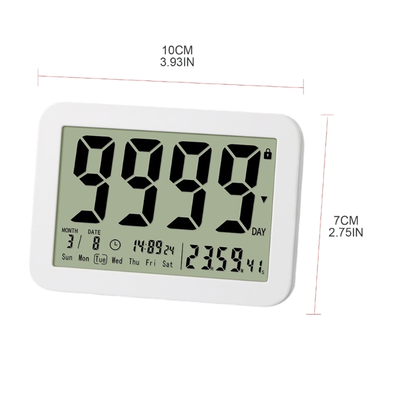 Large Screen Electronic Countdown Digital Timers 9999-Days Count Down Clock Classroom Timer Retirement Countdown Timer