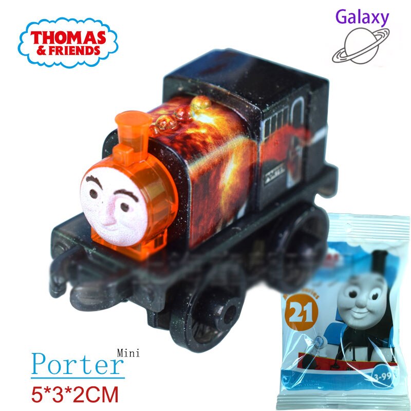 Thomas and Friends Mini Trains FCC92 Music Galaxy Ice&amp;snow Classic Series Unpacked Blind Box Optional Trains Children Toy: Galaxy Porter