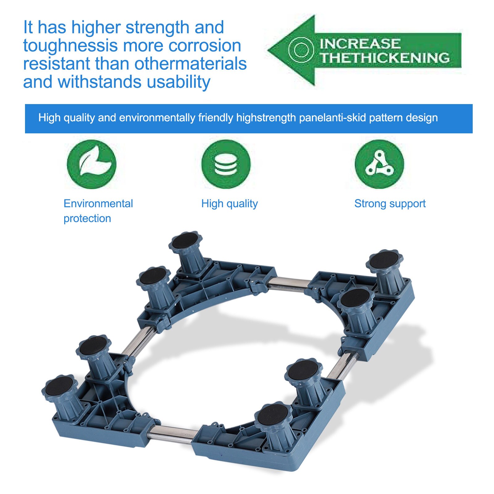 Washing Machine Stand Universal Mobile fridge Base Multi-functional Adjustable Base for Dryer Refrigerator Lifting Feet