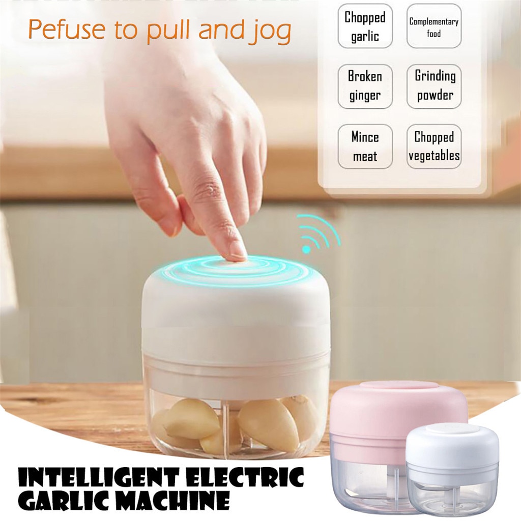 Mini Knoflook Groente Grinder Elektrische Grinder Druk Oplaadbare Keuken Tool Keuken Benodigdheden Gadgets Curve Persen Fruit #30