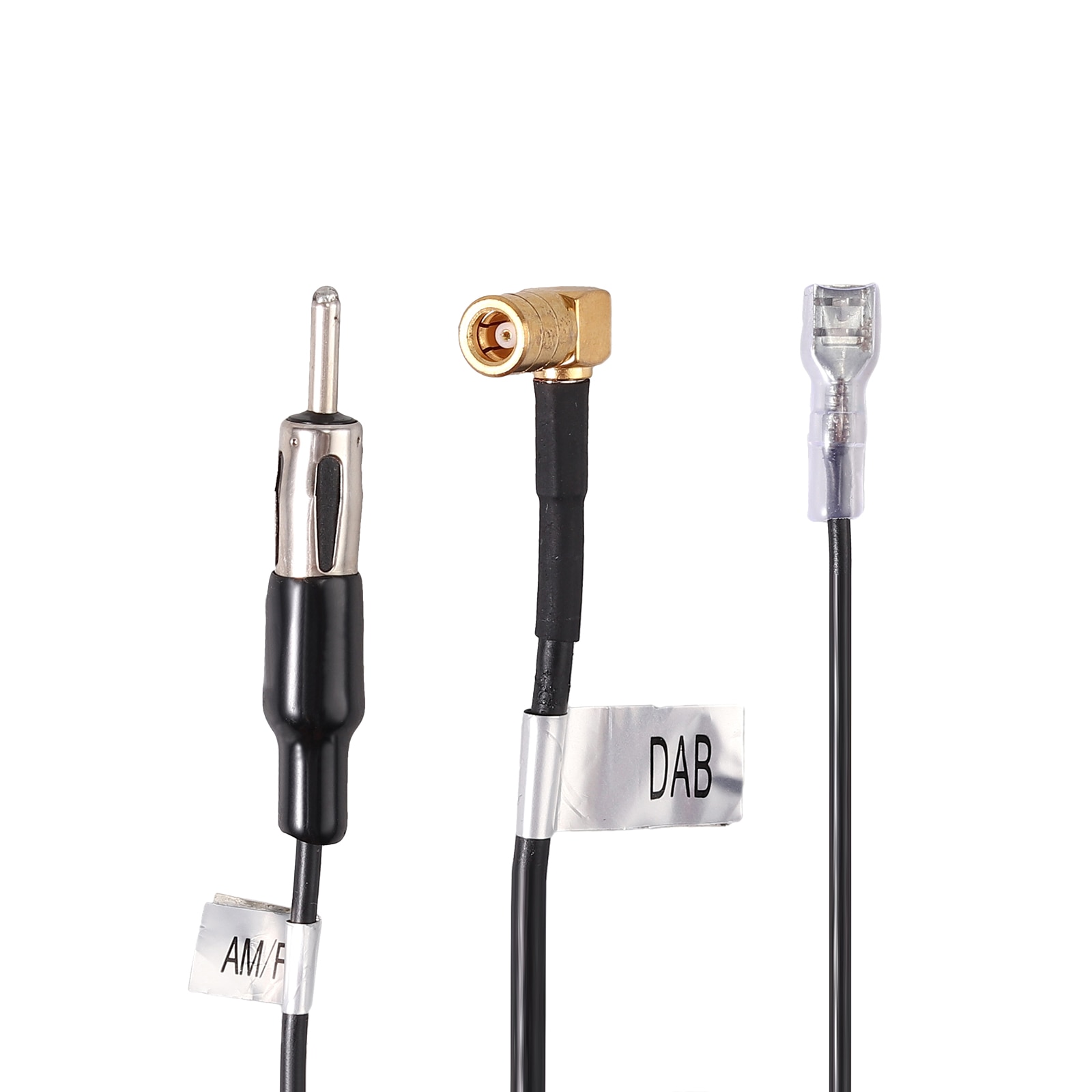 Justech FM Dachantenne Antenne Shark Aktiv SMB Kupplung DIN Stecker 5m For Sony Pioneer Kenwood DAB Radio Signal Aerials