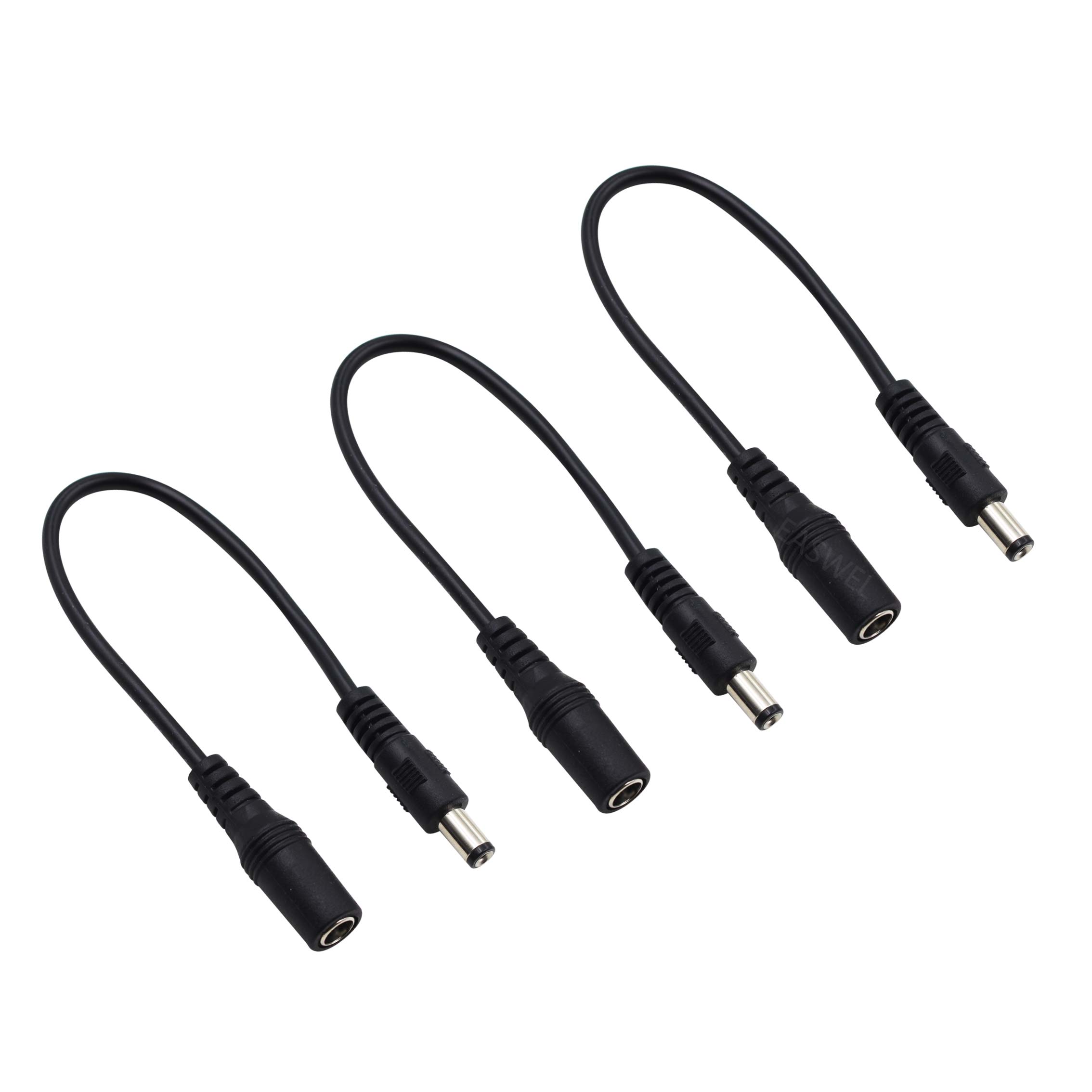 Cable convertidor de polaridad inversa Para pedales de Piano de guitarra, Jack de 5,5 y 2,1mm