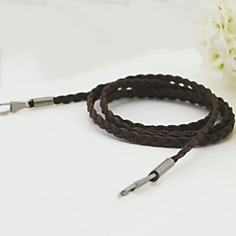 Woven Bag Chain Strap Replacement for Purse Handbag Shoulder Bag Accessories Bag Straps for Small Handbags Chain Strap: Dark Coffee