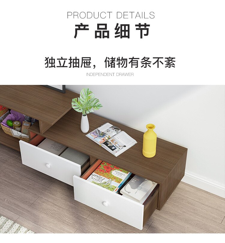 JOYLOVE Nordic TV Cabinet Coffee Table Combination Modern Minimalist Living Room Bedroom Small Floor Cabinet Chinese Simple