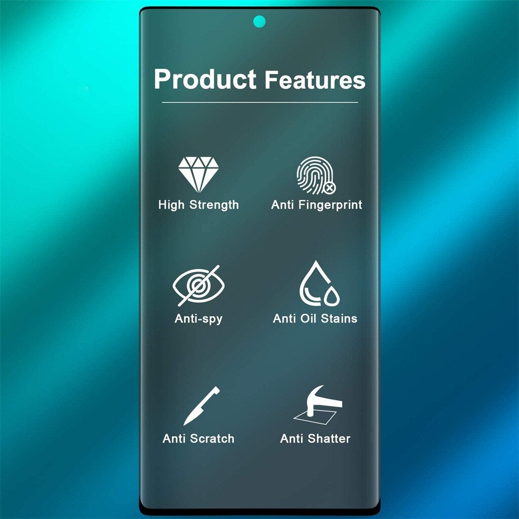 Vidrio templado para privacidad de Samsung Galaxy Note 20, Protector de pantalla 9h glas, vidrio Ultra Protector para Galaxy Note 20, 2 uds.