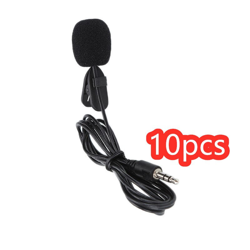 Mini 3.5Mm Professionals Auto Audio Microfoon Jack Plug Mic Stereo Mini Wired Externe Microfoon Voor Pc Auto dvd Radio: 10Pcs