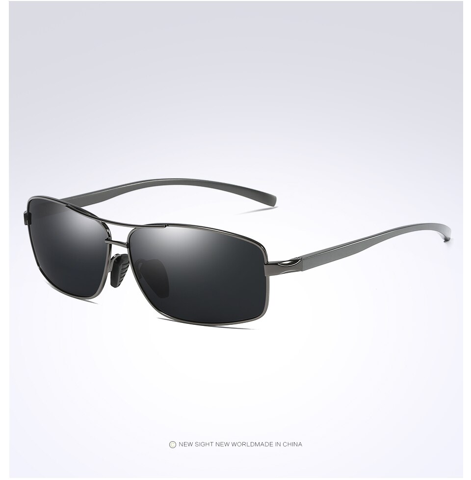 Kh originale mærke hd linse fotokromiske polariserede solbriller mænd kører dag og beskyttelsesbriller solbriller briller: Grå