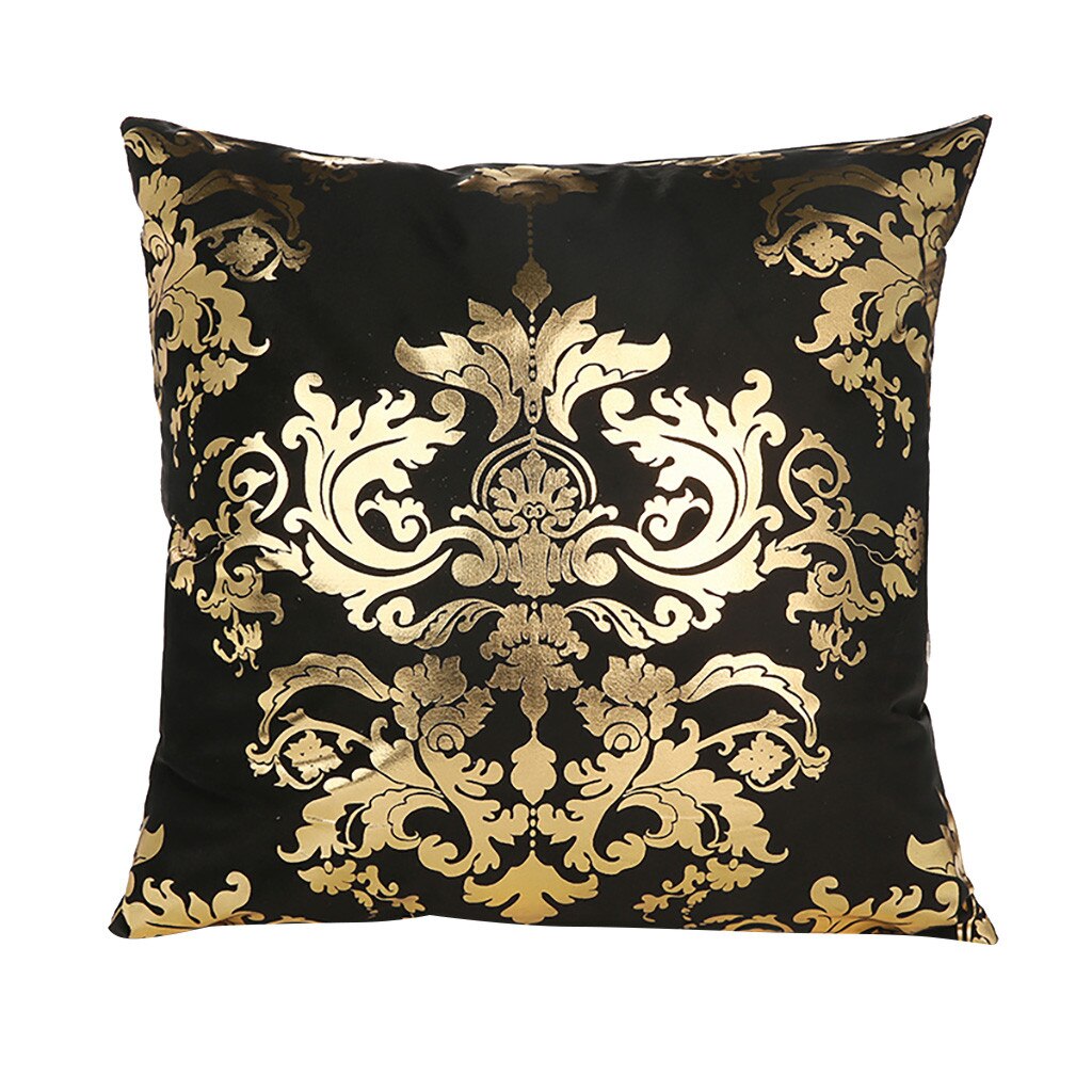 #l5 2019 polyester guld brev kudde soffa bil midje kudde kudde kamouflage absorbera svett kuddar faux: Q