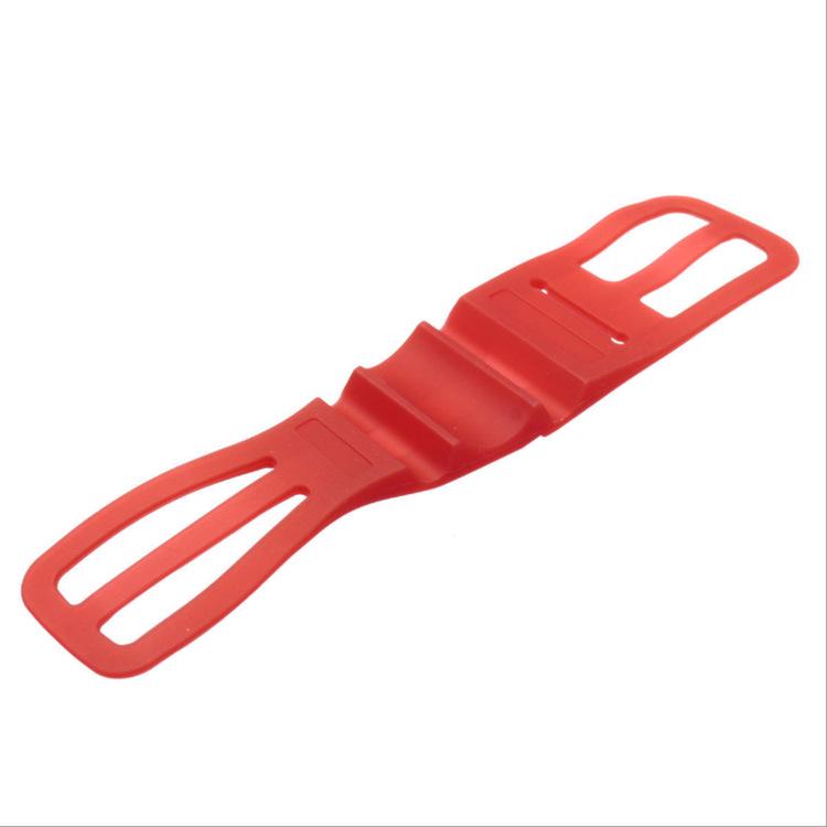 Fiets Accessoires Universele Fiets Silicone Elastische Mobiele Telefoon Houder Anti-Shake Houder Vaste Voor Stuur: Red