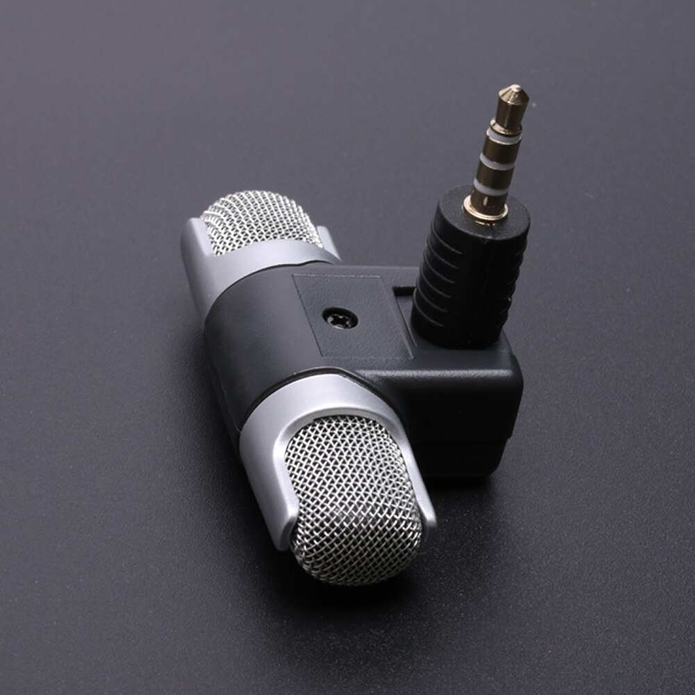 Mini 3.5mm -jakkimikrofoni stereomikrofoni matkapuhelimen nauhoittamiseen studio -haastattelumikrofoni 4 -nastainen älypuhelimelle