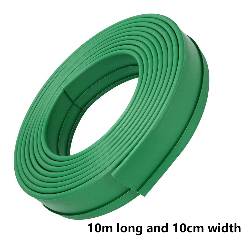 10/5M Garden edge border Outdoor Lawn Edging Flexible Gardening Isolation Path Barrier Plastic Grass Fence Protective Border: green