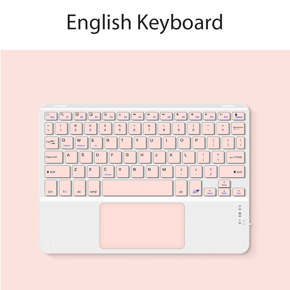 berühren-Tastatur und Maus für Android iOS Fenster Xiaomi Rosa kabellos-Tastatur mehrsprachige iPad-Tastatur lange bereithalten-Tastatur: Lila