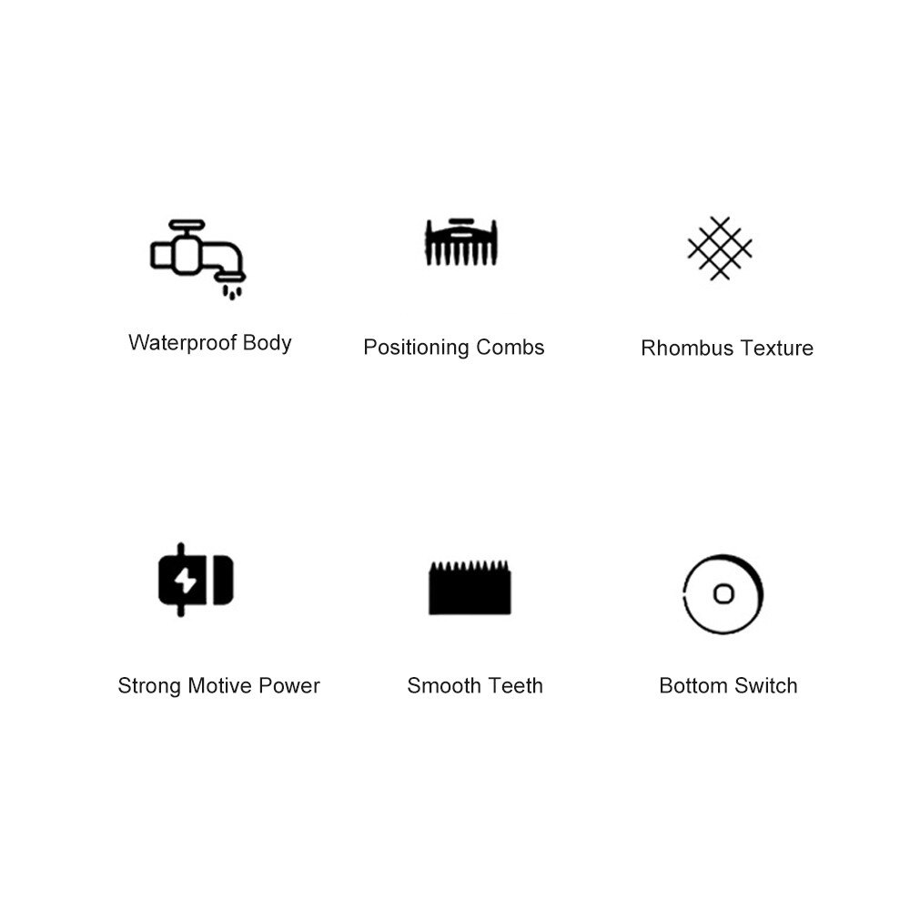 Electric Hair Trimmer Rechargeable Hair Cutter Home Use Washable Hair Cutting Set