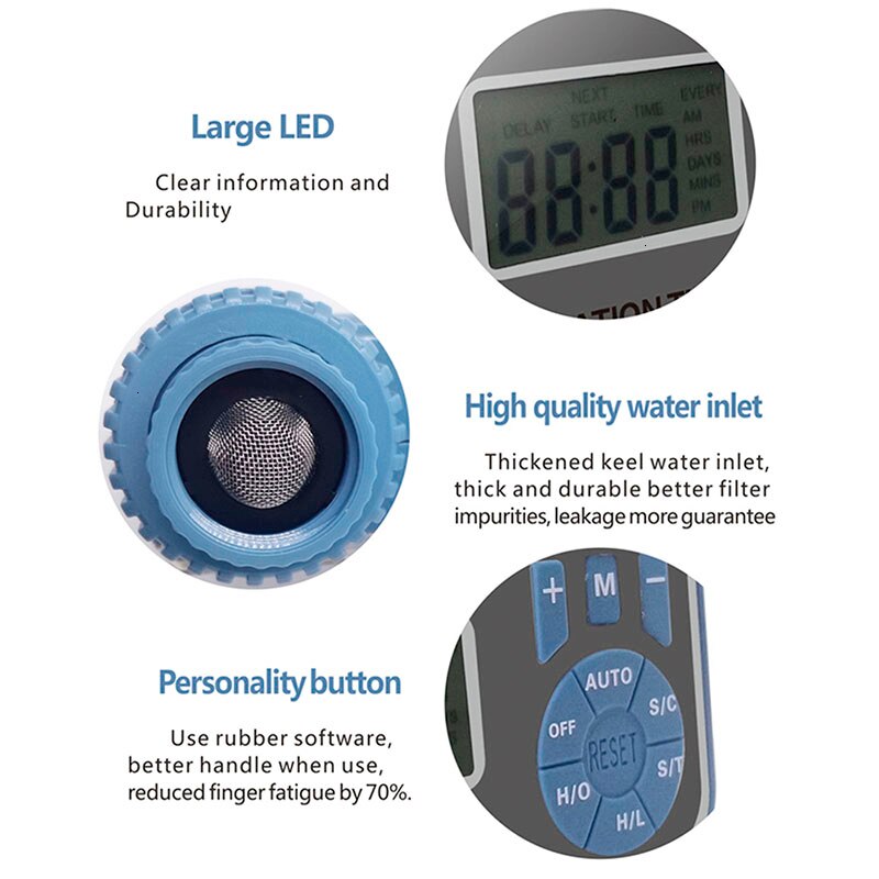 Smart Automatic Electronic Digital Water Timer Irrigation Controller System With LCD Display Home Irrigation Timer