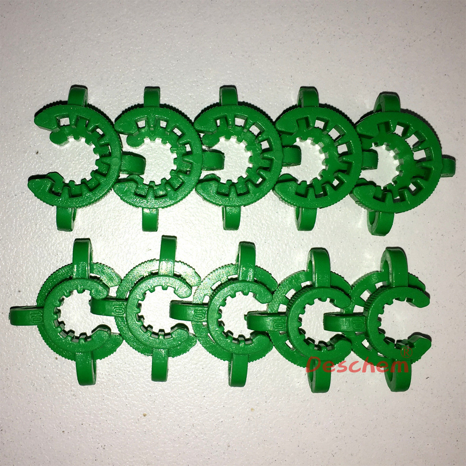 10#,10/19,Plastic Clip,Lab Keck Clamp,USE For Glass Ground Joint,10 Pcs/Lot