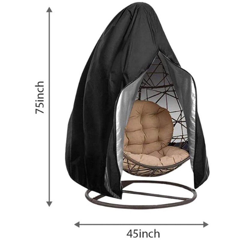 Hangende ei stoelhoes, waterdichte patio schommel, stofdichte stoelhoes voor buiten, tuin beschermhoes