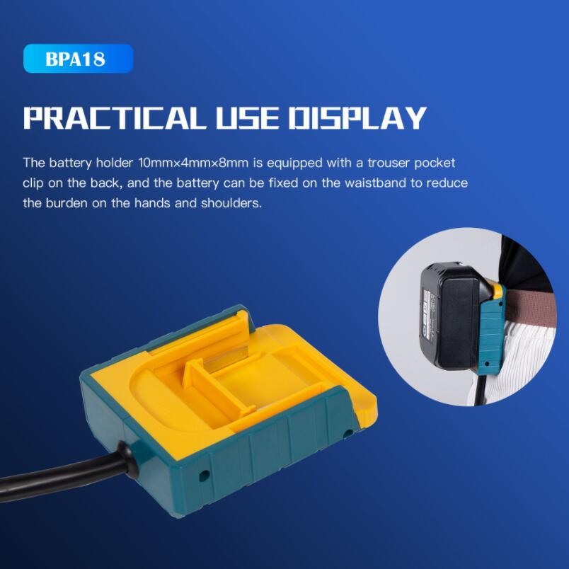 For Makita Battery Adapter Cord Tools Portable Battery Extension Cable For DEWALT 18v 20v max