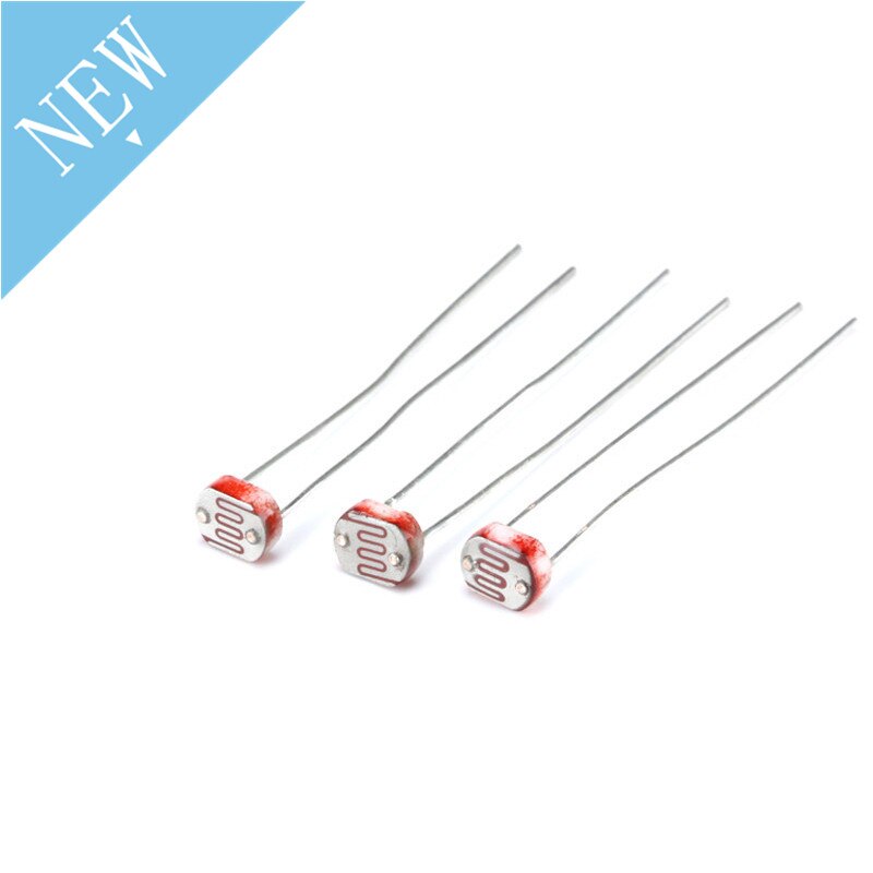 20 pièces LDR Photorésistance 5506 5516 5528 5537 5539 5549 Résistance Dépendant de la lumière 5MM Photorésistance Résistance Pour Arduino
