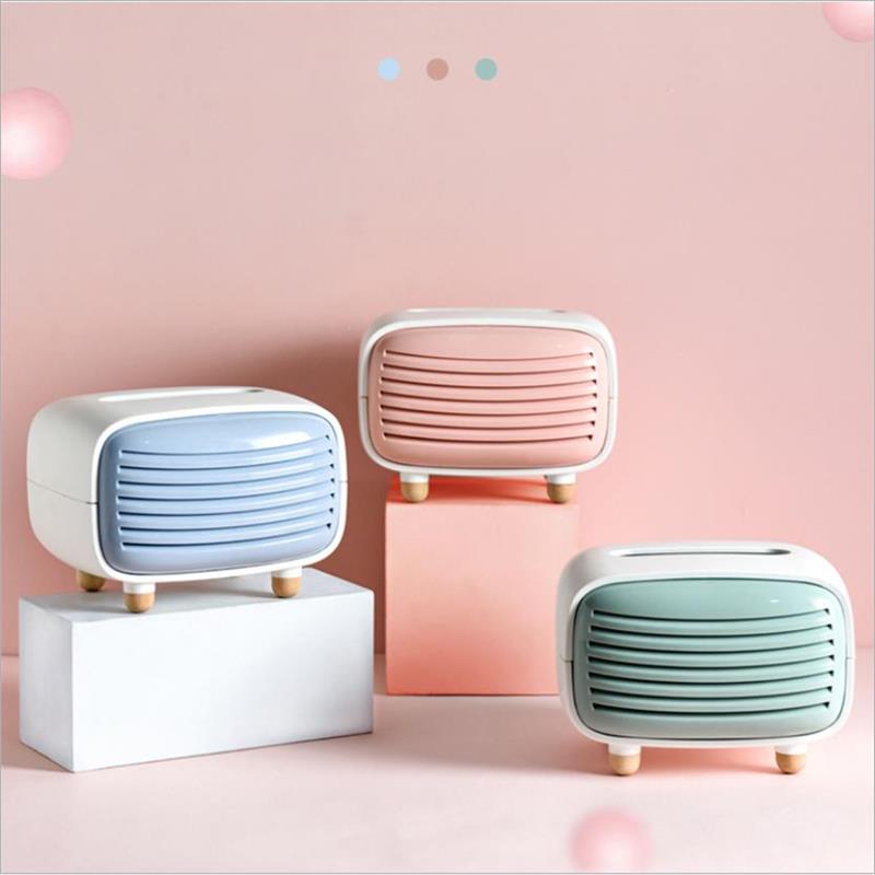 Radio Tissue Box Plastic Living Room Chic Paper Towel Storage Box Hotel Restaurant Home Decoration Supplies