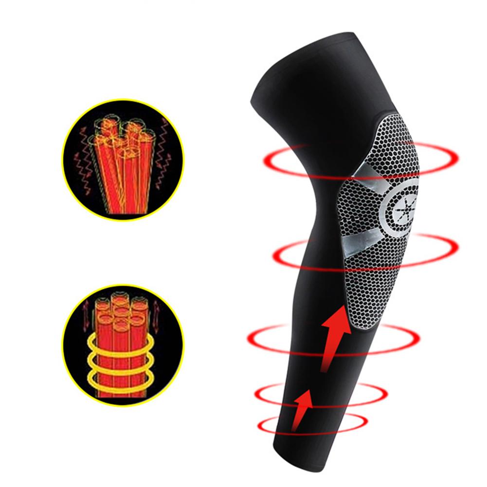 Rijden sportartikelen crashbestendige heren basketbal kniebeschermers brace knieondersteuning sport kniemouw beenwarmers fiets kniebeschermers