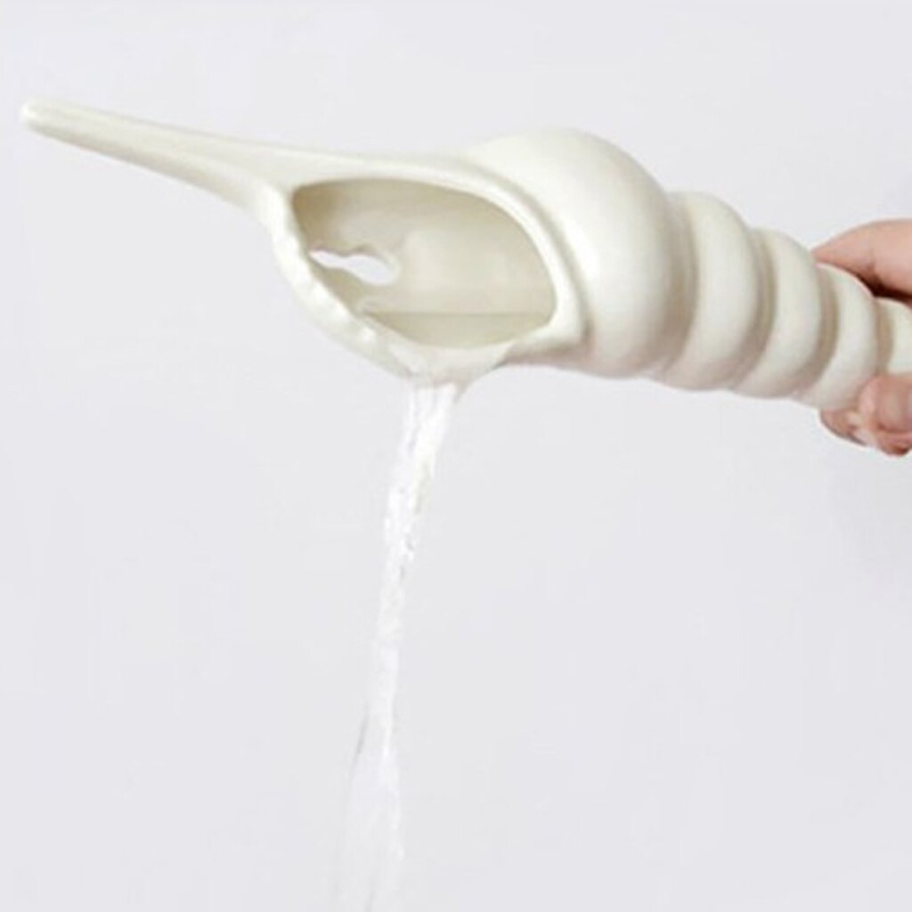 Modern White Ceramic Sea Shell Conch Flower Vase Wall Hanging Home Decor