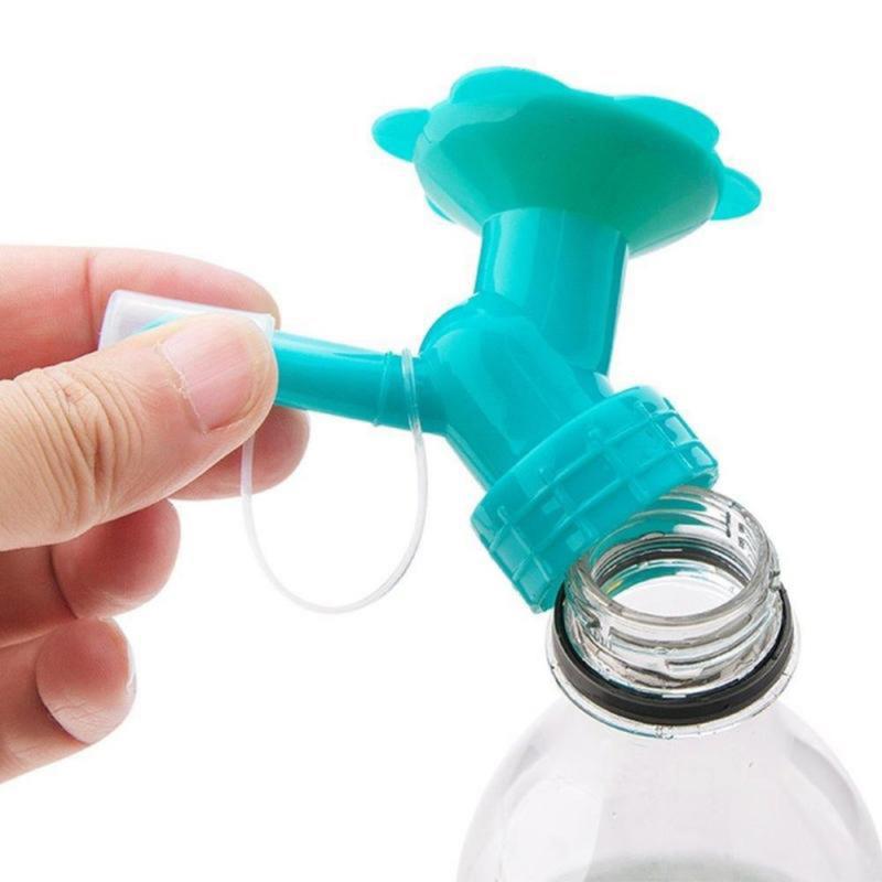 2 In 1 Plastic Sprinkler Nozzle Voor Bloem Waterers Fles Gieters Sprinkler Thuis Tuin Bloem Plant Water Sprinkler