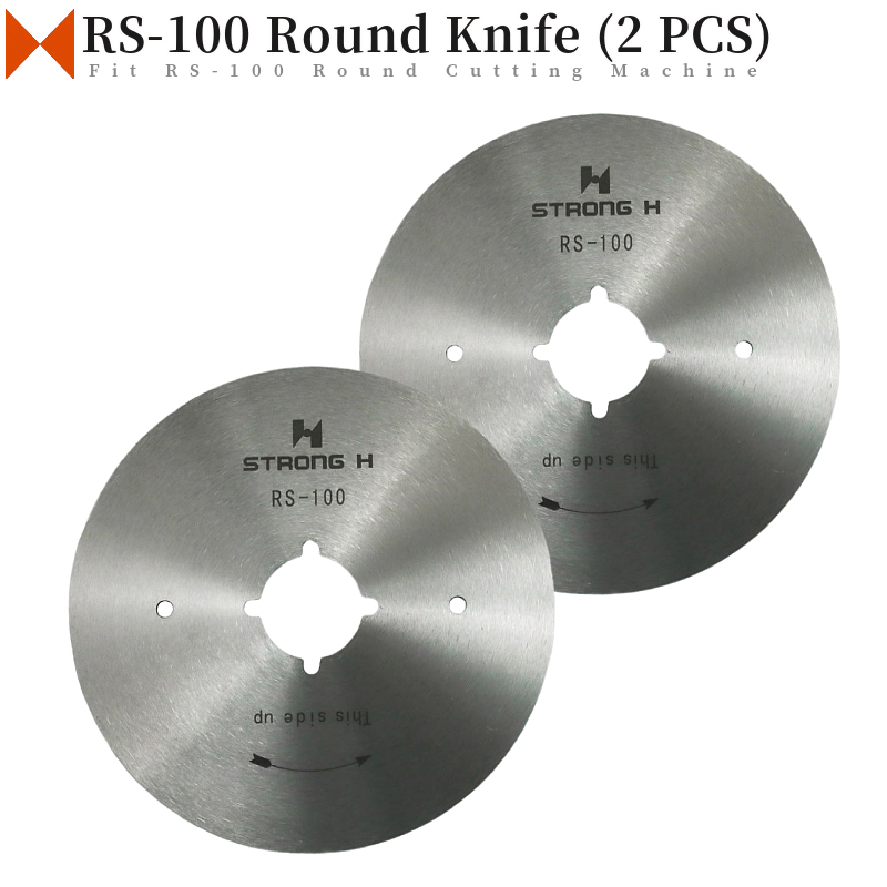2 st rs -100 rundknivar för eastman / octa / lejiang / dayang rs -110 tygskärmaskin tillverkade av legerat stål: Default Title