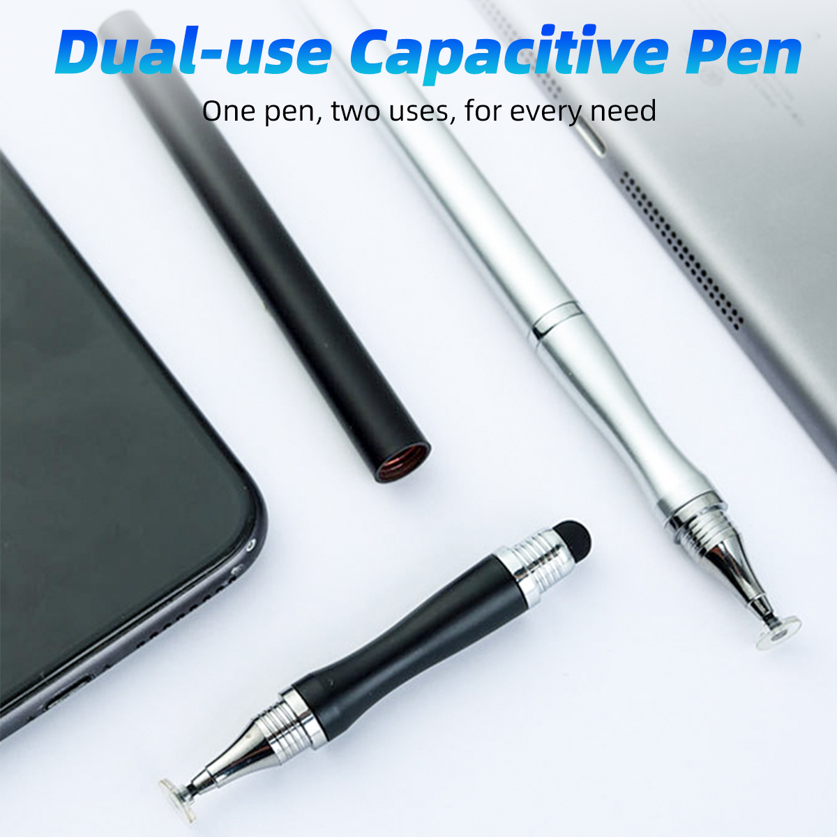Anmone 2 in 1 stylus pen til xiaomi mi pad 5 tablet tegnepen mobiltelefon touch pen android stylus skærm overflade pen blyant