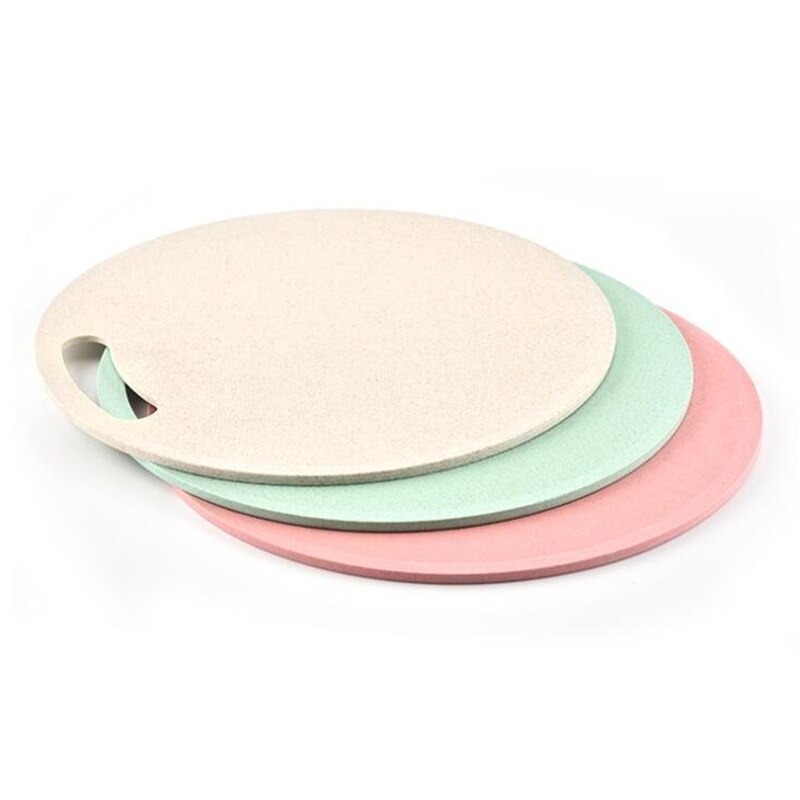 Tarwe Stro Ronde Hakblokken Keuken Board Fruit Groente Snijplank Antibacteriële Antislip Snijplanken Keuken Tool