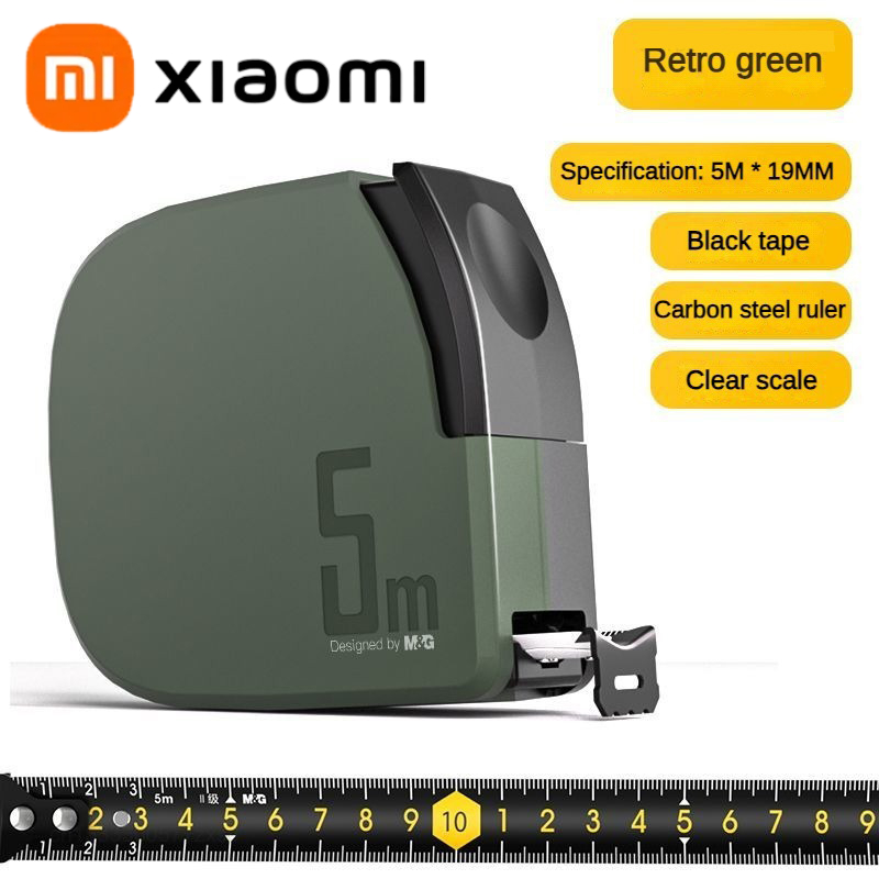 Xiaomi 5M MaßBand Verdicktes Hochpräzises Stahlband MaßBand Multifunktionale Haushalt Holzbearbeitung Tragbare Messwerkzeuge: Grün, lila