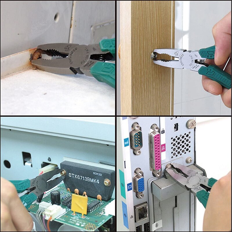 Screw Removal/ Extractor Gripping Pliers (Combi Style) With Unique non-Slip Jaws For Quickly Extracting Damaged Stuck Screws.