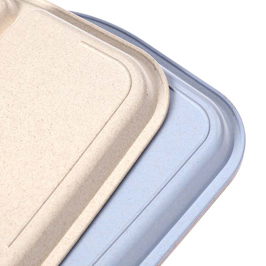 1 stuk baby kinderen schattige cartoon tarwe stengel vezel dinerbord servies veilig kinderen eco gerechten dierentuin dier bord kom