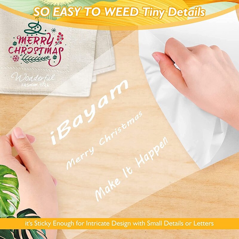 12Inchx25ft Heat Transfer Vinyl,For All Cutter Machine Cricut Silhouette Cameo,Iron On Vinyl For Shirts,Heat Vinyl