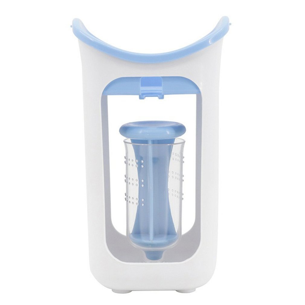 Fruit Squeeze Station Baby Verse Vruchtensap Voedsel Maker Pouch Puree Knijper Sap Dispenser Babyvoeding Knijper: blue