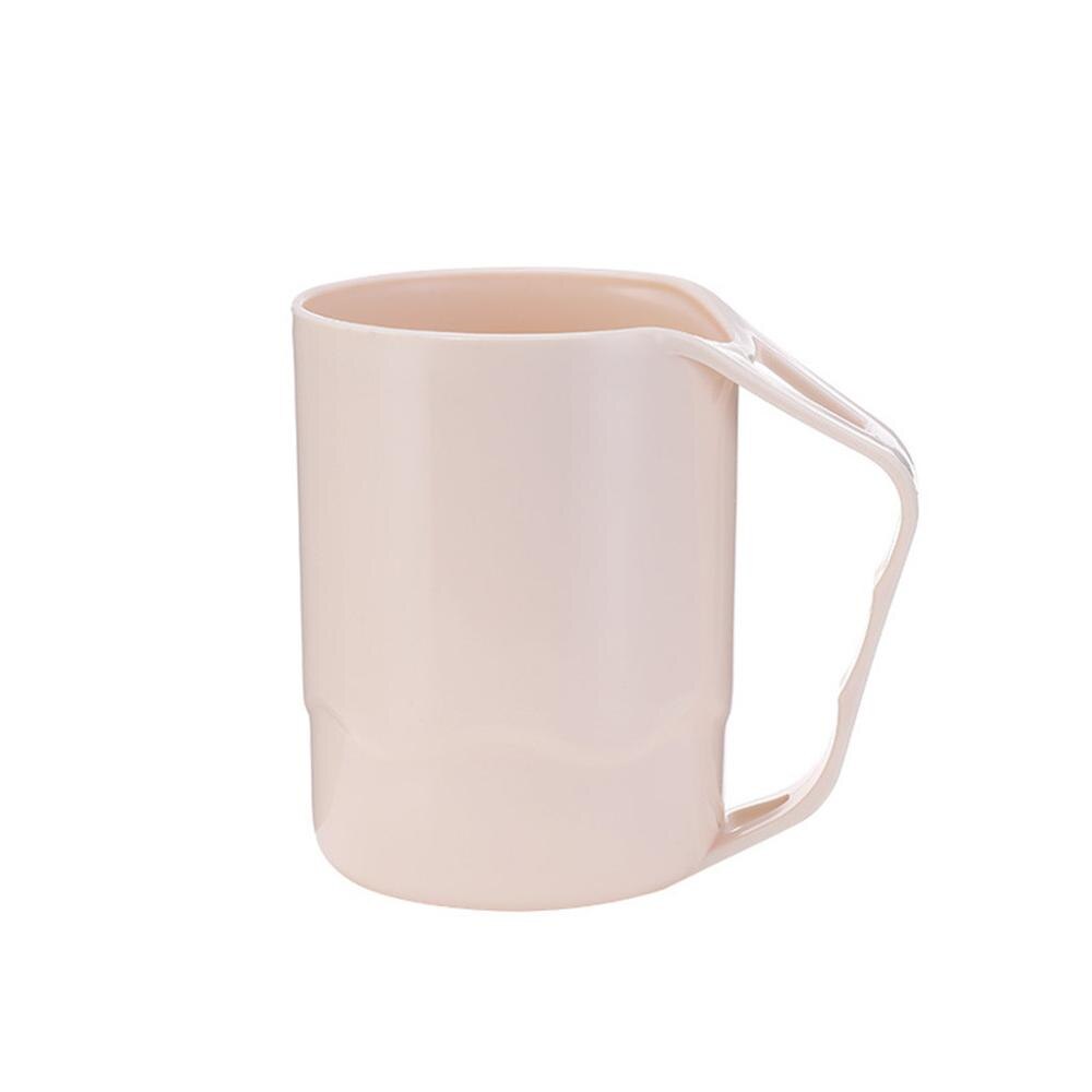 Krus wheat straw mate miljømæssig plastik tænder kop tandpasta tandbørste opbevaringsboks badeværelsestilbehør hjem l *5: Beige