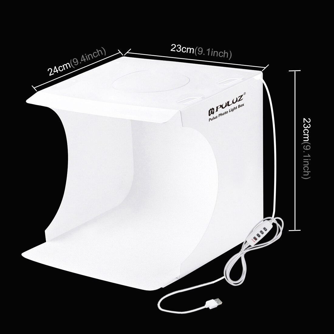 PULUZ Photography Light Box Mini LED Ring Lightbox with 6 Colors Backdrops Photo Studio Shooting Tent Soft Box Kit Backdrop