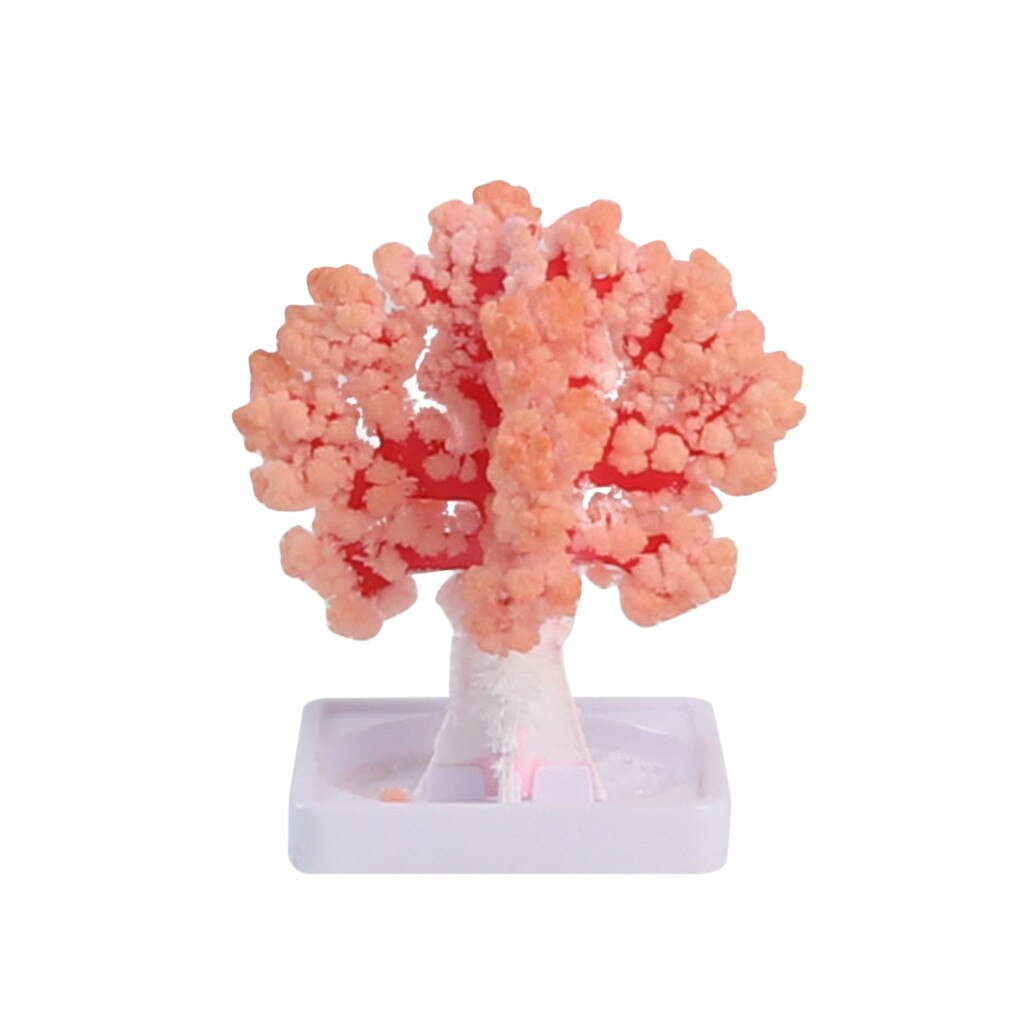 Visual Magic Artificial Sakura Trees Decorative Growing DIY Paper Tree Novelty Baby Toy Flower Exploring Science#45: B