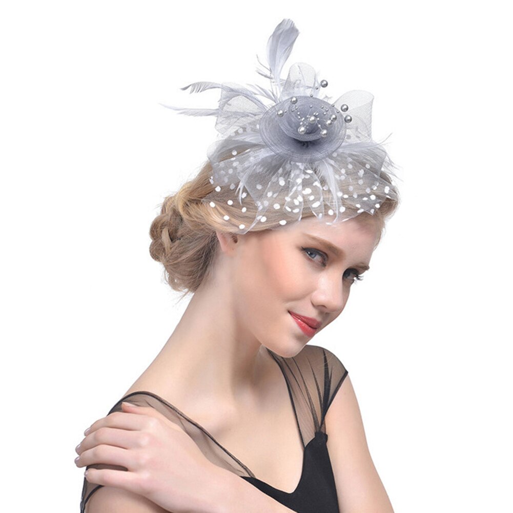 Veer Fascinators Hat, Vrouwen Meisjes Bloem Mesh Cocktail Thee Party Kentucky Derby Hoed Met Haar Clip