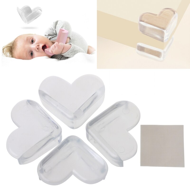 4pz Molle Del silicone Del bambino di Sicurezza Ad Angolo protettore Tavolo Scrivania Angolo Guardia Bambini Sicurezza Protezioni Laterali per I Bambini Del bambino di Protezione