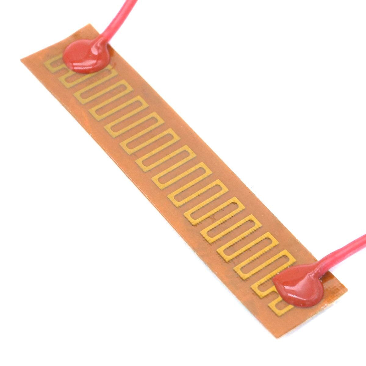 14 x 63mm 10w 12v jævnstrøm bøjelig eletrisk polyimidfilmvarmerelement til