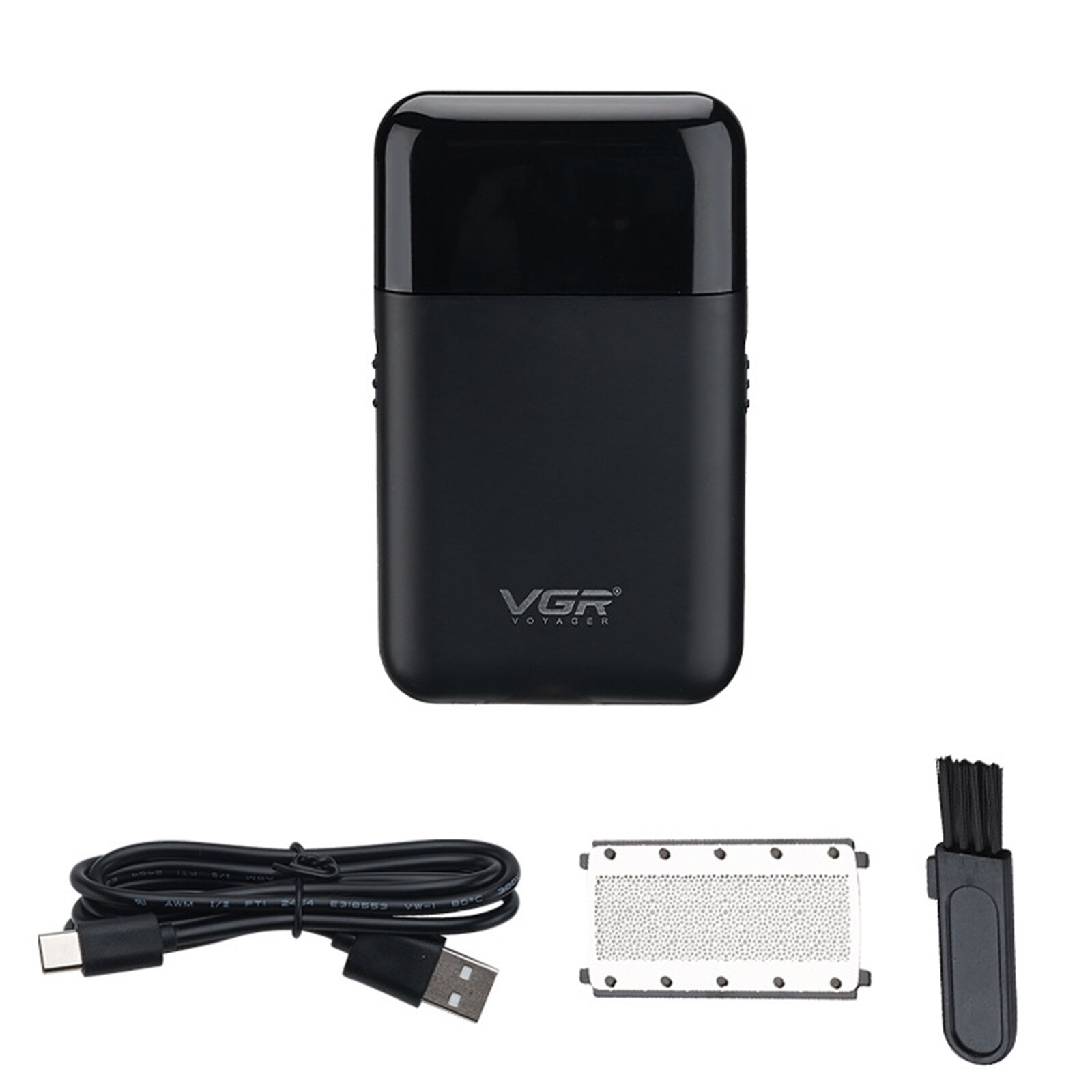 Electric Beard Razor Electric Foil Shaver Multi-Purpose Shaver USB Rechargeable Shave for Men’s Beard Shaving &amp; Hair Trimming: Black