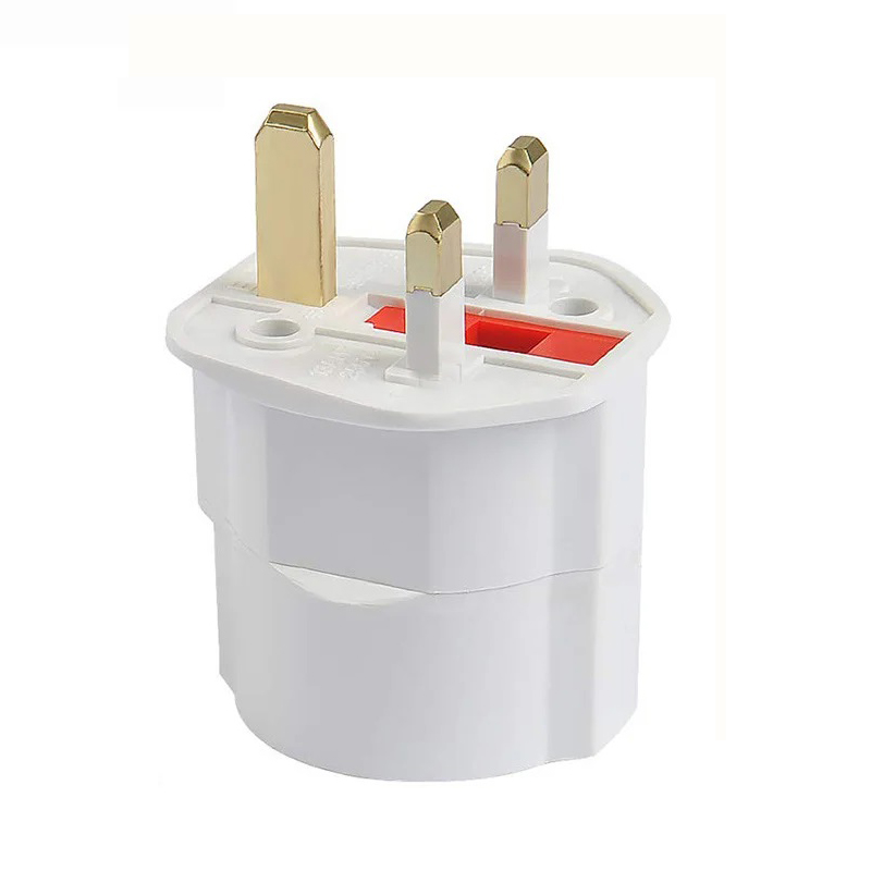 1 pièces blanc noir 13A corée allemande France russie ue vers royaume-uni adaptateur de prise de courant prise fusible singapour malaisie convertisseur prise Type G