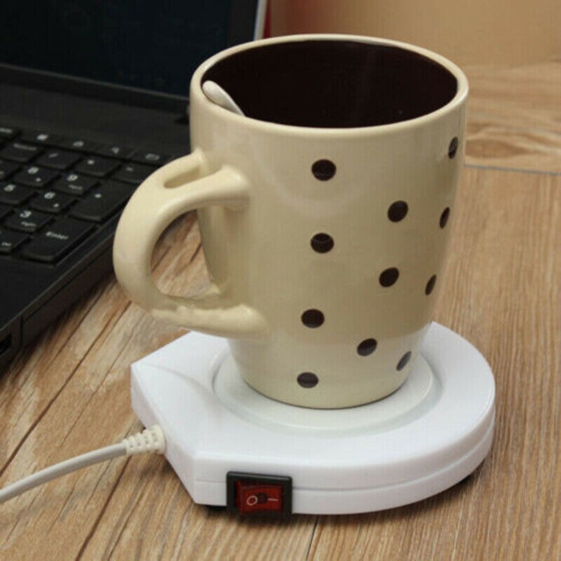 220V Electric Tea Coffee Rapid Mug Heat Warmer Heater Drinks Beverage Cup Stainless Steel Cup Mugs