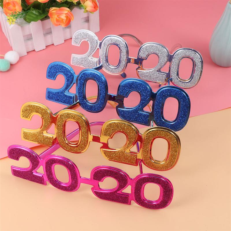 4pcs Year Party Photobooth Props Glasses Frames Fun Spectacles Frames Party Supplies Accessories Photo Prop 1pc 2pc A35