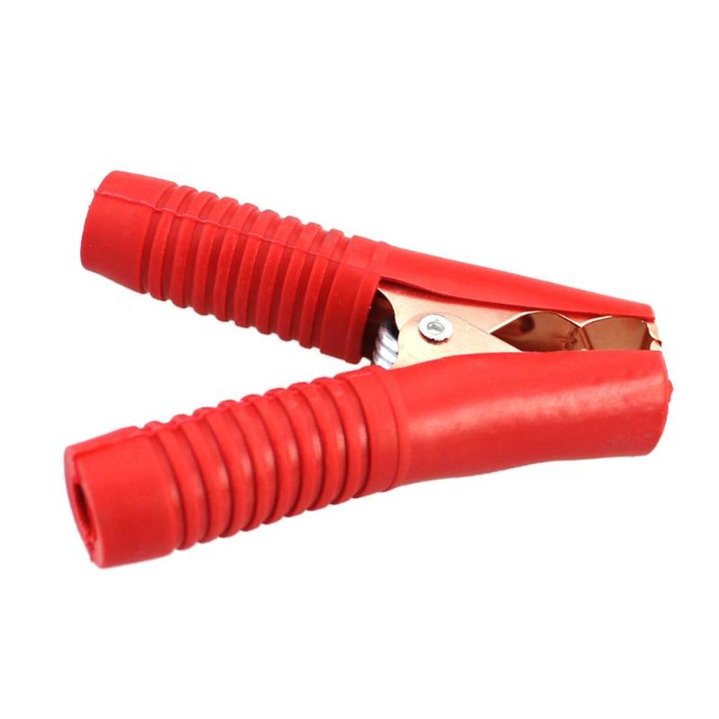 Pinzas de cocodrilo para Cables de coche, Pinzas de resorte, abrazadera del cargador, accesorios de baterías, 4 Uds. De Cobre sintético 100A