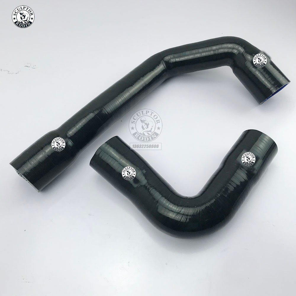 "Silikon Kühler Schlauch Bausätze FÜR BMW E39 (2Stck) verrotten/Blau/Schwarz: K8-141 Schwarz